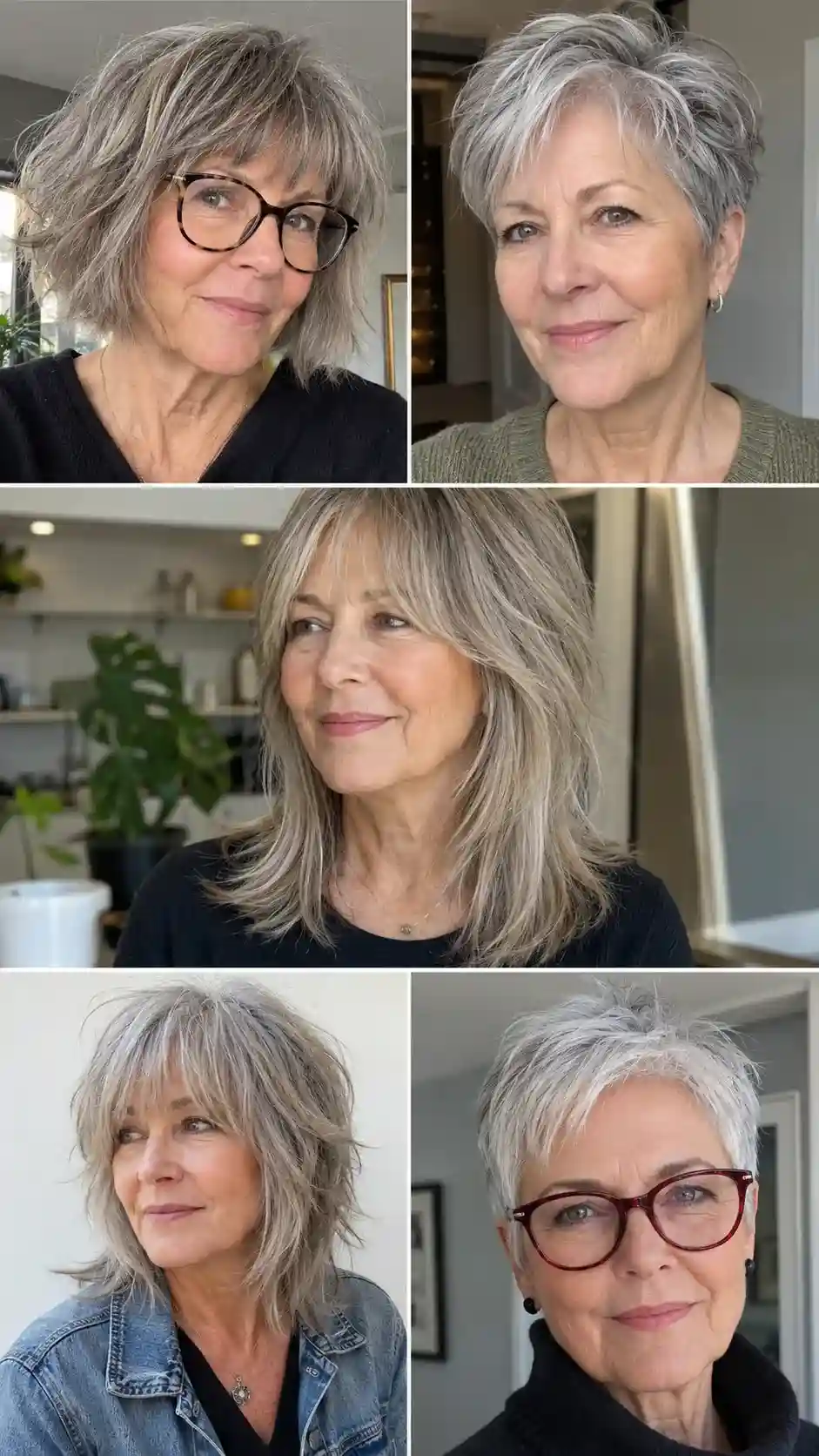 Trendige Frisuren 2026 für Frauen ab 60 – Pixie, Bob, Wolf Cut und mehr