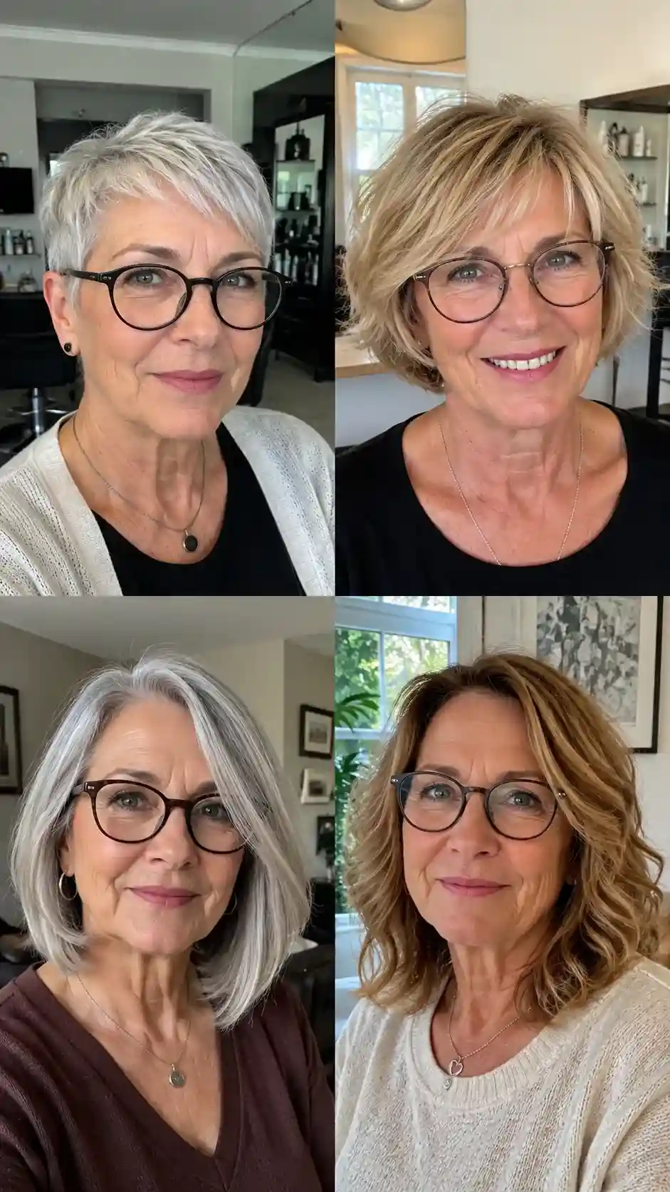 Verschiedene Frisuren ab 60: Pixie, Bob, Longbob und wellige Haare - frisuren ab 60 die jünger machen