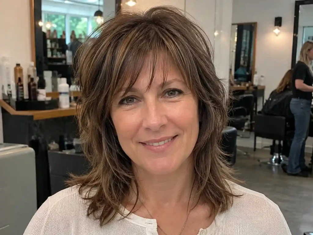 Wolf Cut Frauen dünnes Haar mit mehr Volumen